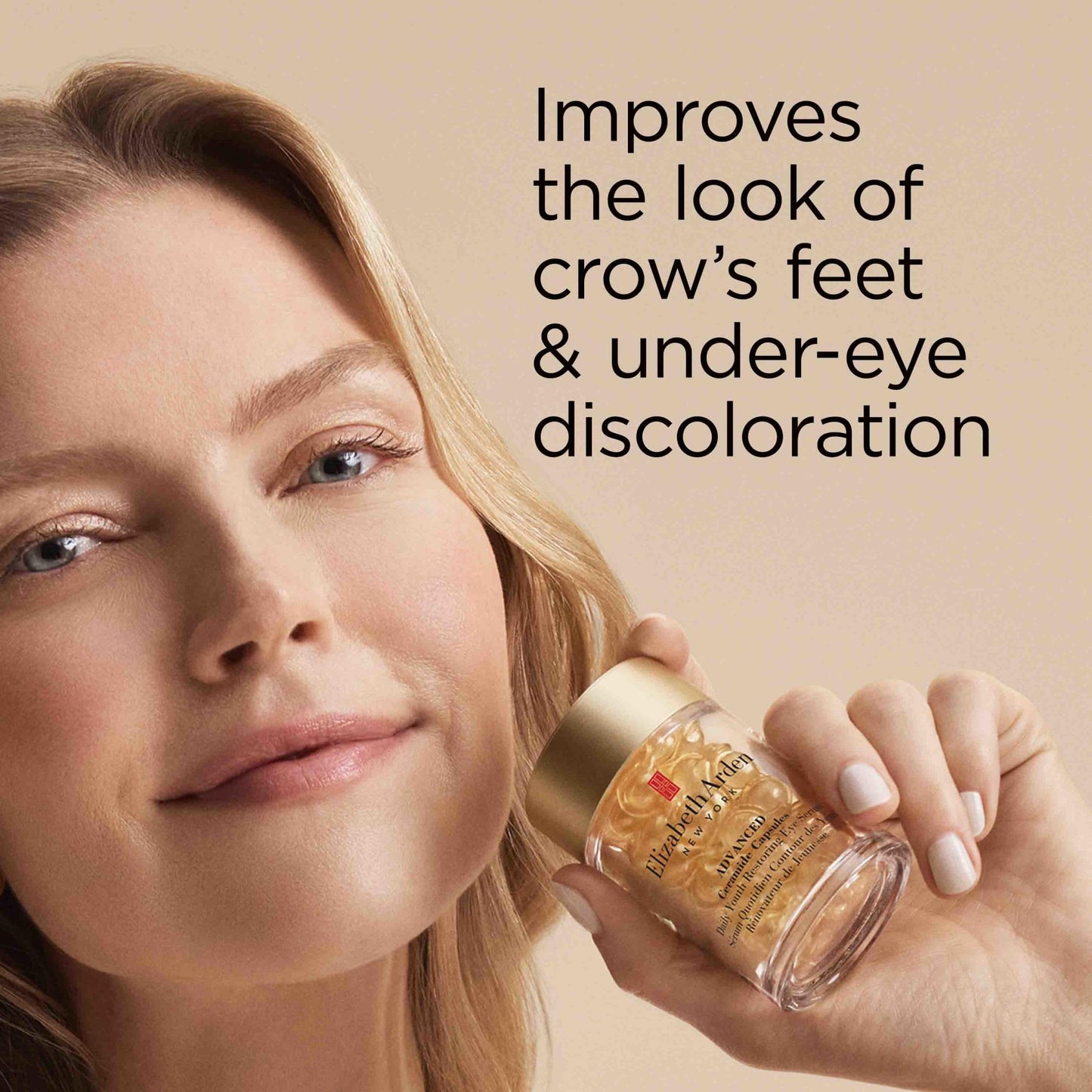 Elizabeth Arden Advanced Ceramide Eye Serum Capsules, Youth Restoring Daily Skin Care, 60 Count