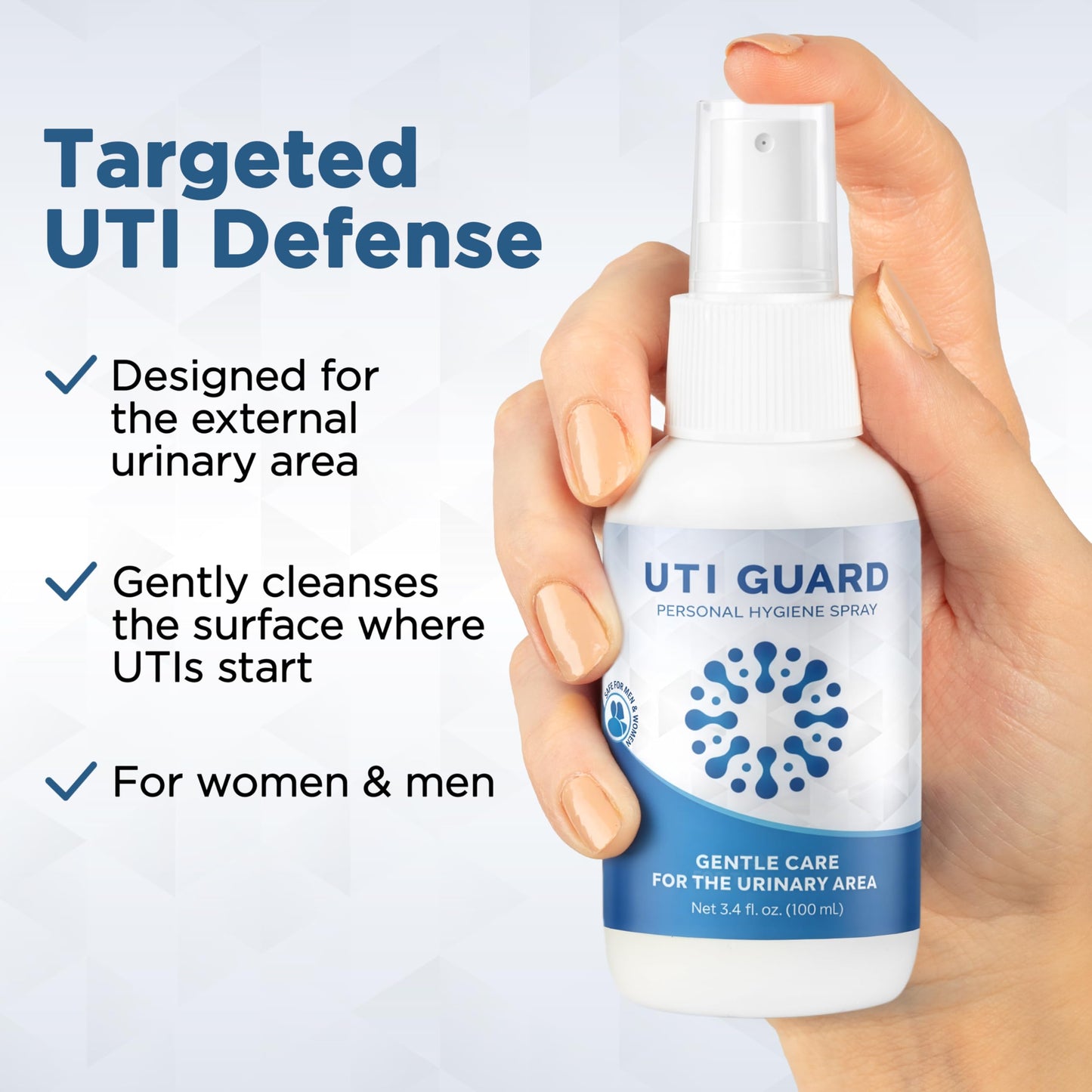 UTI Guard - UTI Prevention Spray - External, No Rinse - Gentle & Discreet - 3.4 fl oz