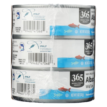 365 by Whole Foods Market, No Salt Albacore Tuna in Water 6pk, 5 Ounce