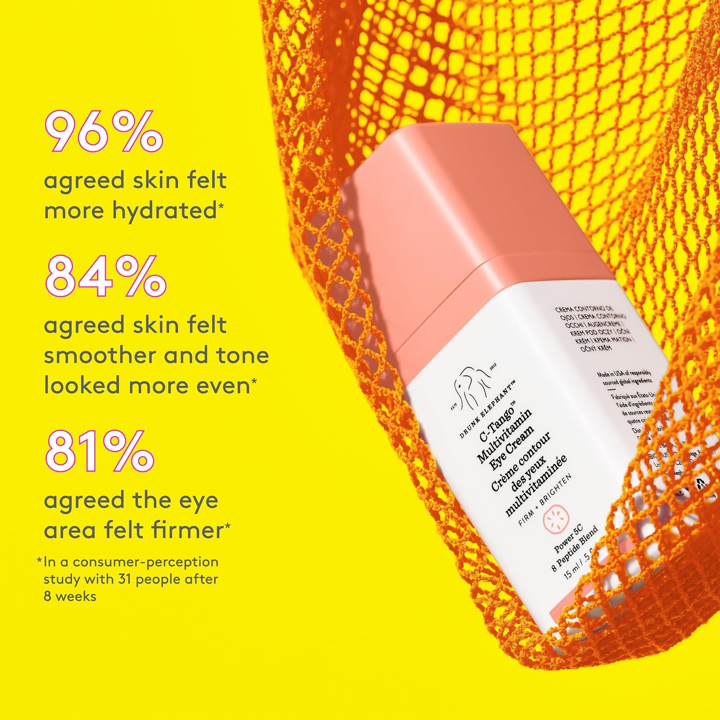 Drunk Elephant C-Tango Multivitamin Eye Cream - Vitamin C Eye Cream - Clean Clinical Skincare