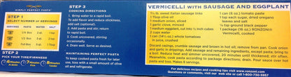 Ronzoni Vermicelli Macaroni 16 Oz. Pack Of 3.