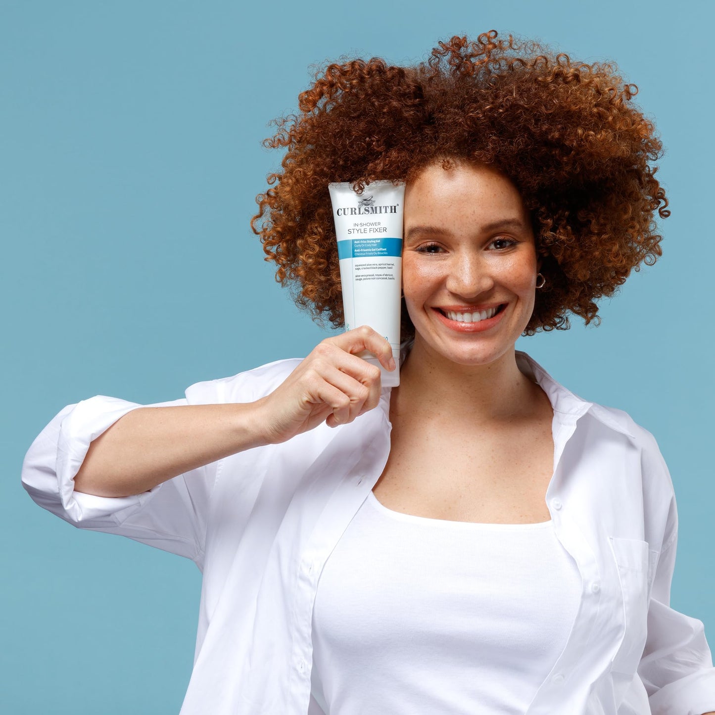 CURLSMITH In-Shower Style Fixer - Strong Hold Gel for Curls, Humidity-Proof Curl Styler, For All Curl Types, Vegan & Cruelty Free (2 oz)