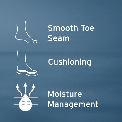 JOBST SensiFoot Diabetic Compression Socks for Men and Women 8-15 mmHg with Seamless Toe and Moisture Management - Extra Padding in Toe, Foot, and Heel Area - Crew Length - Closed Toe - White, Large
