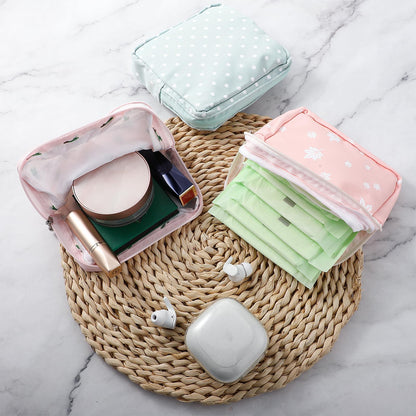 Sanitary Napkin Storage Bags 3Pcs Menstrual Cup Pouches Nursing Pad Holder Tampon Bags Portable Period Bag Feminine Pouch for Girls