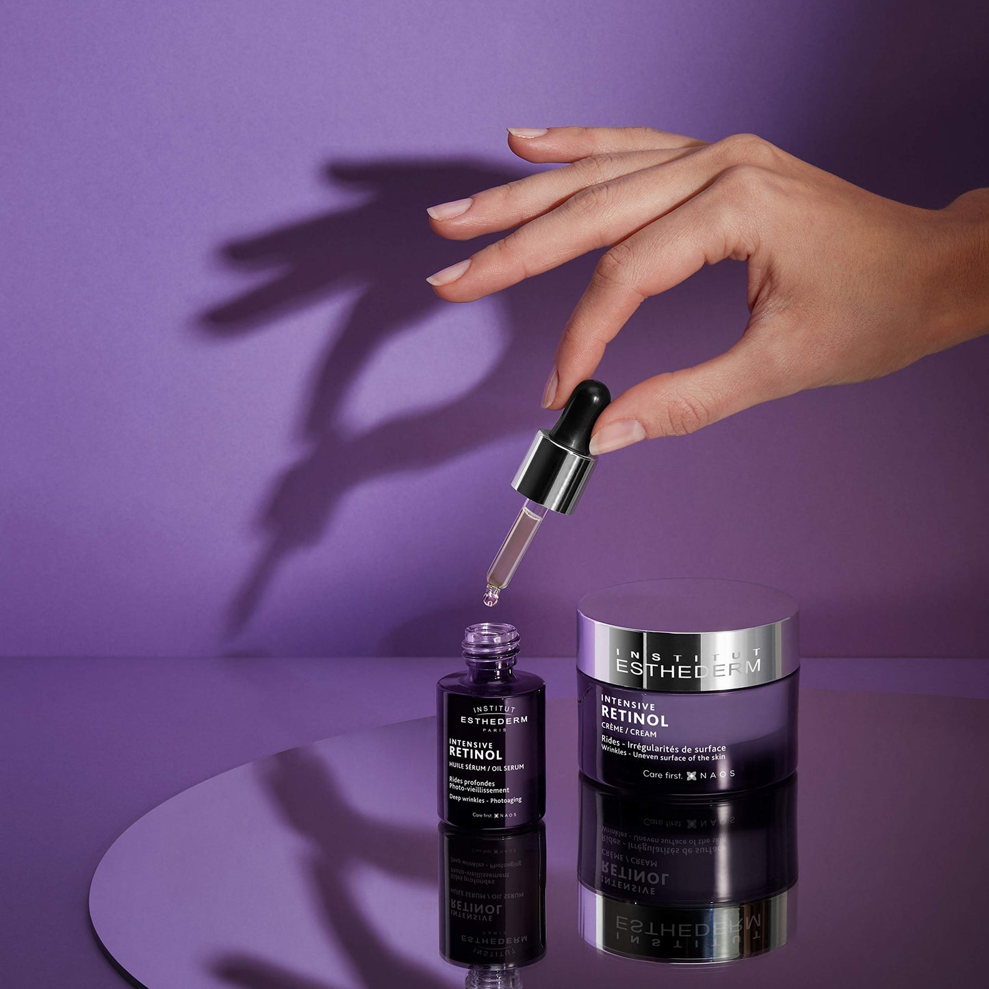 Institut Esthederm Intensive Retinol Cream, Aging Face Cream for Wrinkles and Uneven Skin Texture, Face and Neck