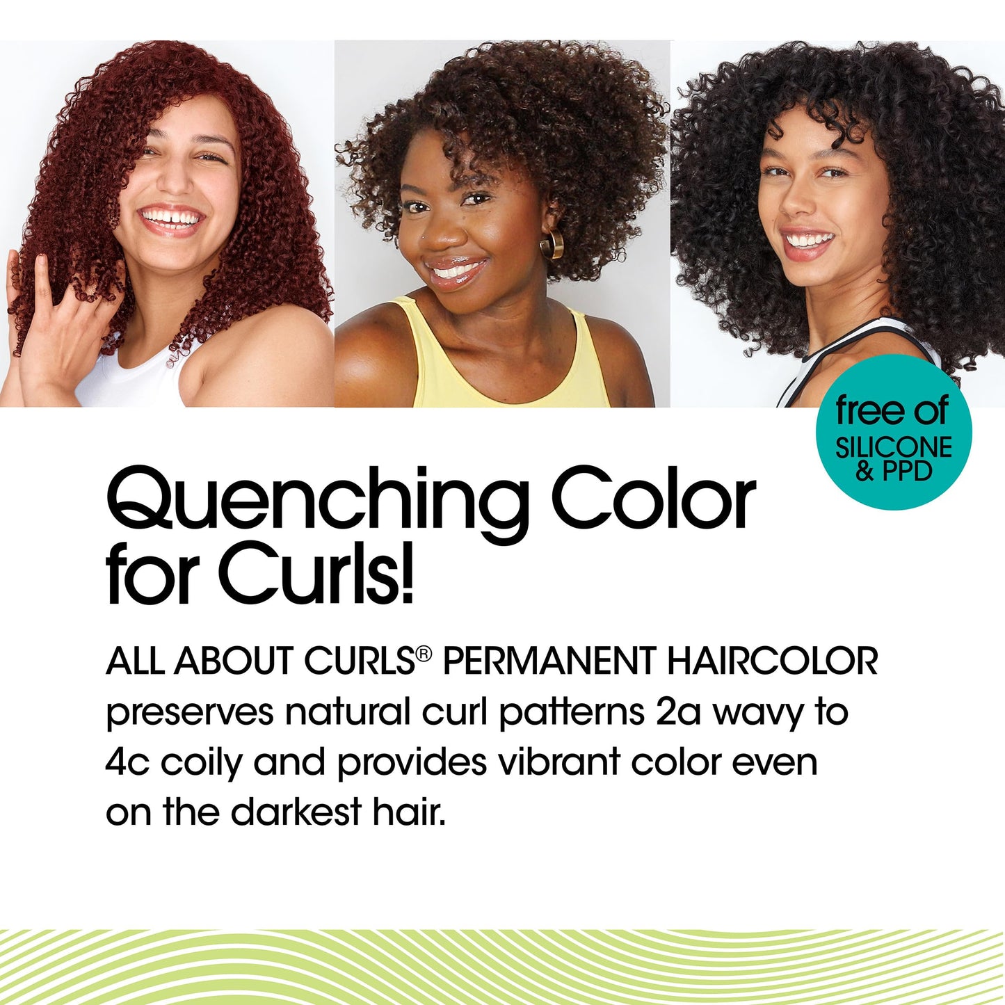 All About Curls Permanent Hair Color Dye For Curly Hair | 100% Gray Coverage | Nourished & Radiant Curls | Vibrant Shine & Color
