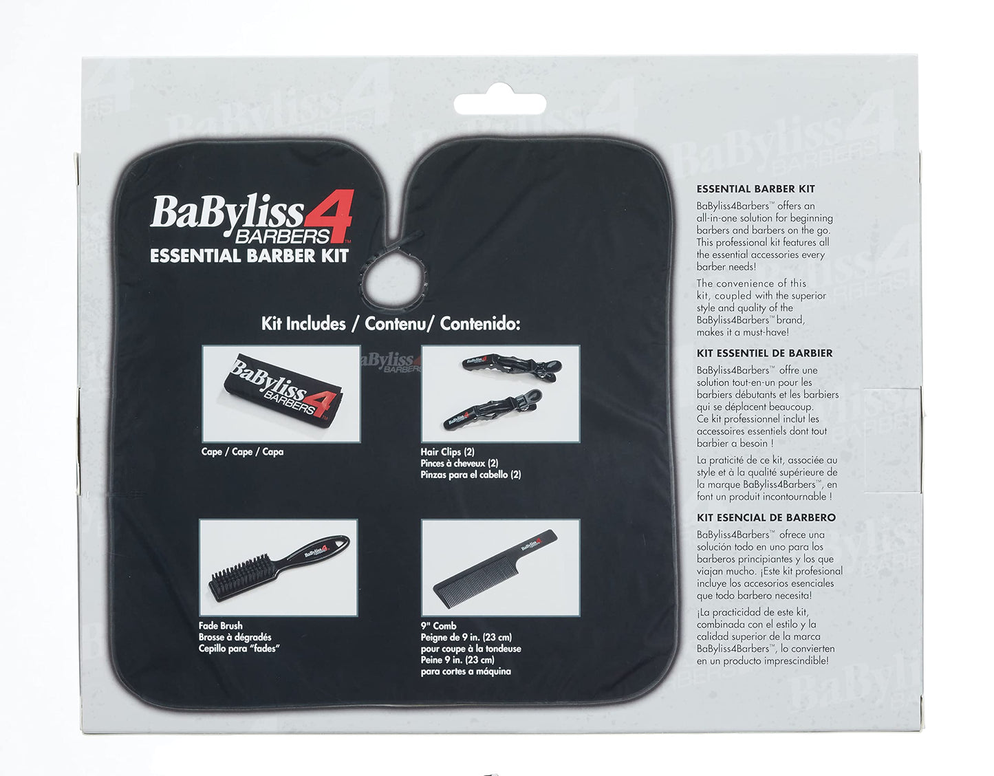 Professional Barber Accessory Kits including capes, combs, fade brushes and more