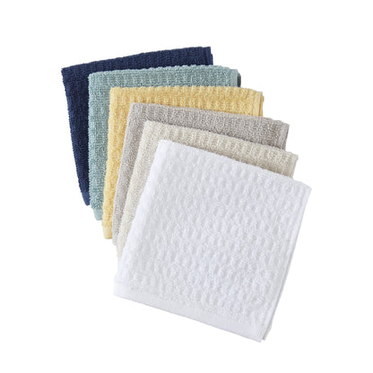 Tommy Bahama - Washcloths, Soft & Absorbent Cotton Towels, Low Linting & Fade Resistant, Oeko-Tex Certified (Northern Pacific Dark Blue, 12 Piece)