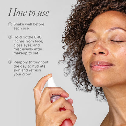 PÜR MINERALS Lit Mist Illuminating Setting for Face - Long-Lasting Makeup Finishing - Lightweight Makeup Primer & Hydrating Setting Revitalizes Dull & Tired Skin, Light, Dewy Shimmer
