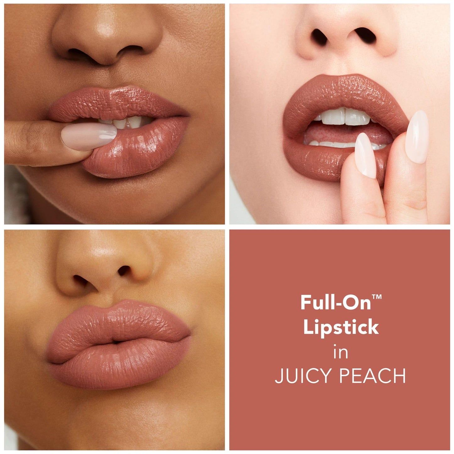 BUXOM Full-On Plumping Satin Lipstick, Pigment-Rich Creamy Lip Color, Infused with Peptides, Hyaluronic Acid & Sunflower Wax, Satin Finish, Weightless, Cruelty Free