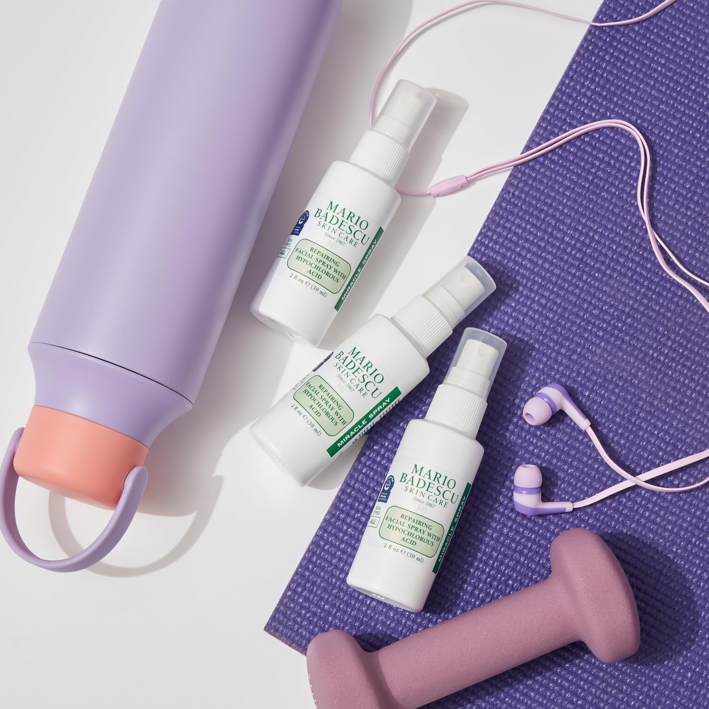 Mario Badescu Repairing HOCl Facial Spray with Hypochlorous Acid – Soothes & Calms Angry, Irritated Skin, Reduce Redness & Flare-Ups – pH Balancing, Non-Irritating Cleanser, Fragrance-Free