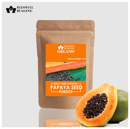 Blessfull Healing Organic 100% Pure Natural Papaya Seed Powder | 300 Gram / 10.58 oz