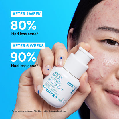 innisfree Gentle Retinol Salicylic Acne Serum, Korean Face Treatment for Blemishes and Clear Skin