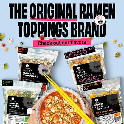 The Ramen Bae - Kimchi Mix, Dried Ramen Toppings - Ramen Toppers - 12oz