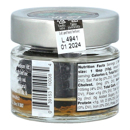 TARTUFI LE IFE Whole Black Summer Truffles (0.88oz) – Premium Italian Truffles in Glass Bottle – Perfect for Pasta, Risotto, Eggs, and Gourmet Dishes – All-Natural and Ready to Use