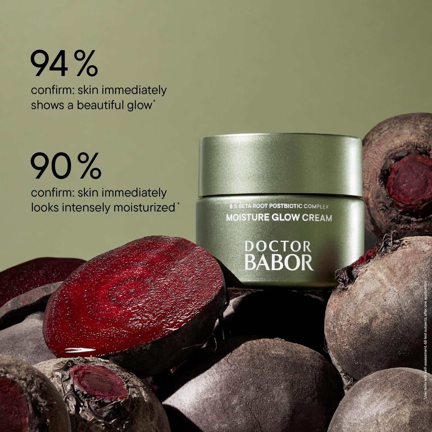 BABOR DOCTOR Microbiomic Moisture Glow Cream (50 ml) - Vegan Face Cream with Beetroot Complex and Hyaluronic Acid - Professional Skincare for Dry Skin'