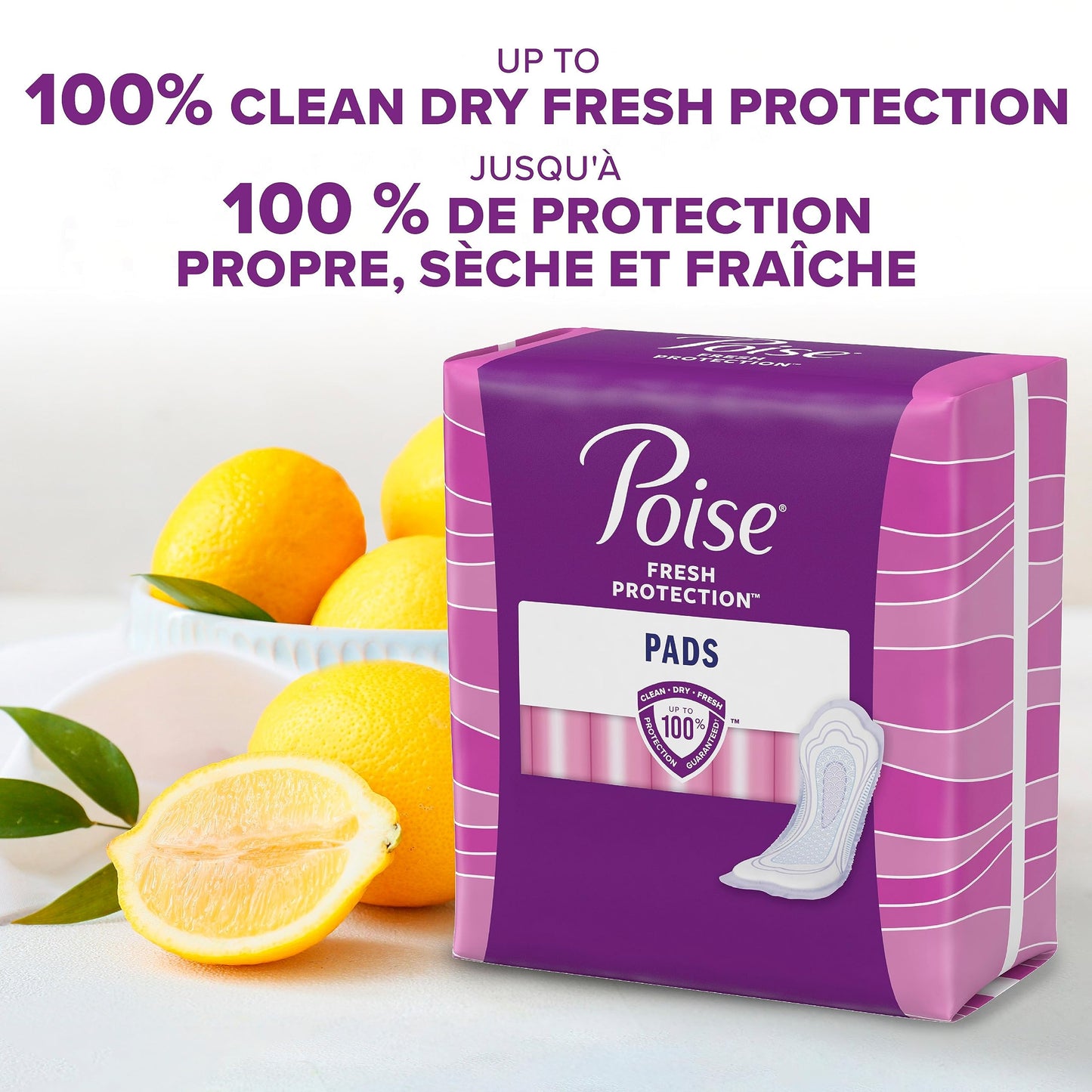 Poise Maximum Absorbency Pads with Leak-Block Sides, 14 Count