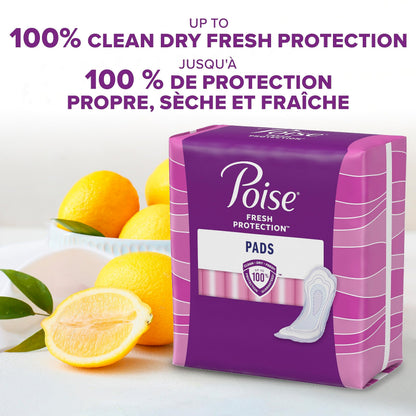Poise Maximum Absorbency Pads with Leak-Block Sides, 14 Count