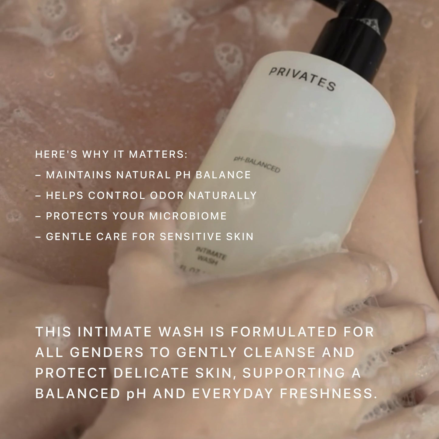 PRIVATES pH-Balanced Intimate Care Bundle | Wash & Wipes 10 Fl Oz + 25 Wipes
