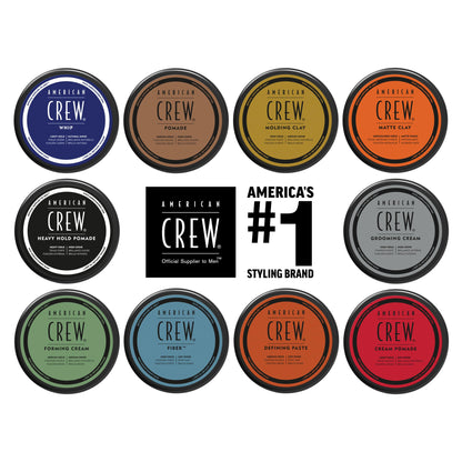 AMERICAN CREW Men's Grooming Cream,Like Hair Gel with High Hold & High Shine,3 oz,(Pack of 2)
