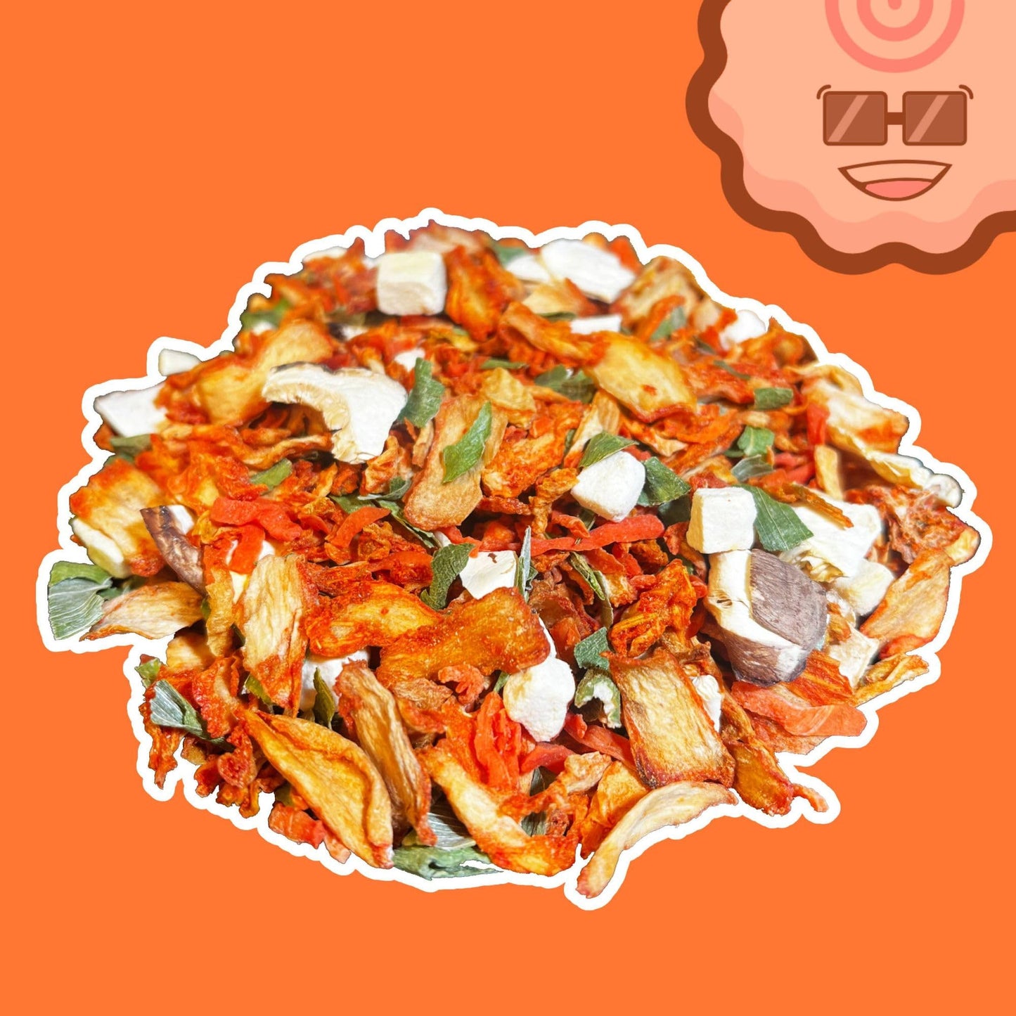 The Ramen Bae - Kimchi Mix, Dried Ramen Toppings - Ramen Toppers - 12oz