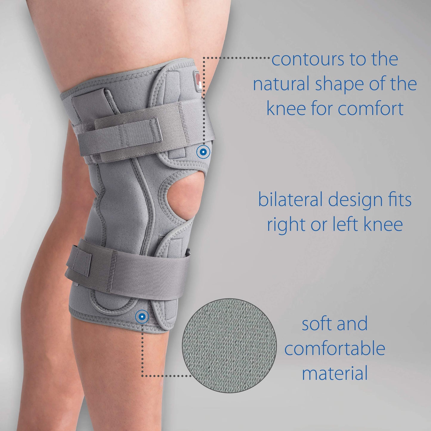 Swede-O Thermal Vent Open Wrap ROM Hinged Knee Brace - Medium