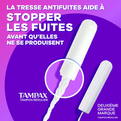 Tampax Radiant Tampons 42 R 2.7X 3/4/ 42ct, Pink and Blue