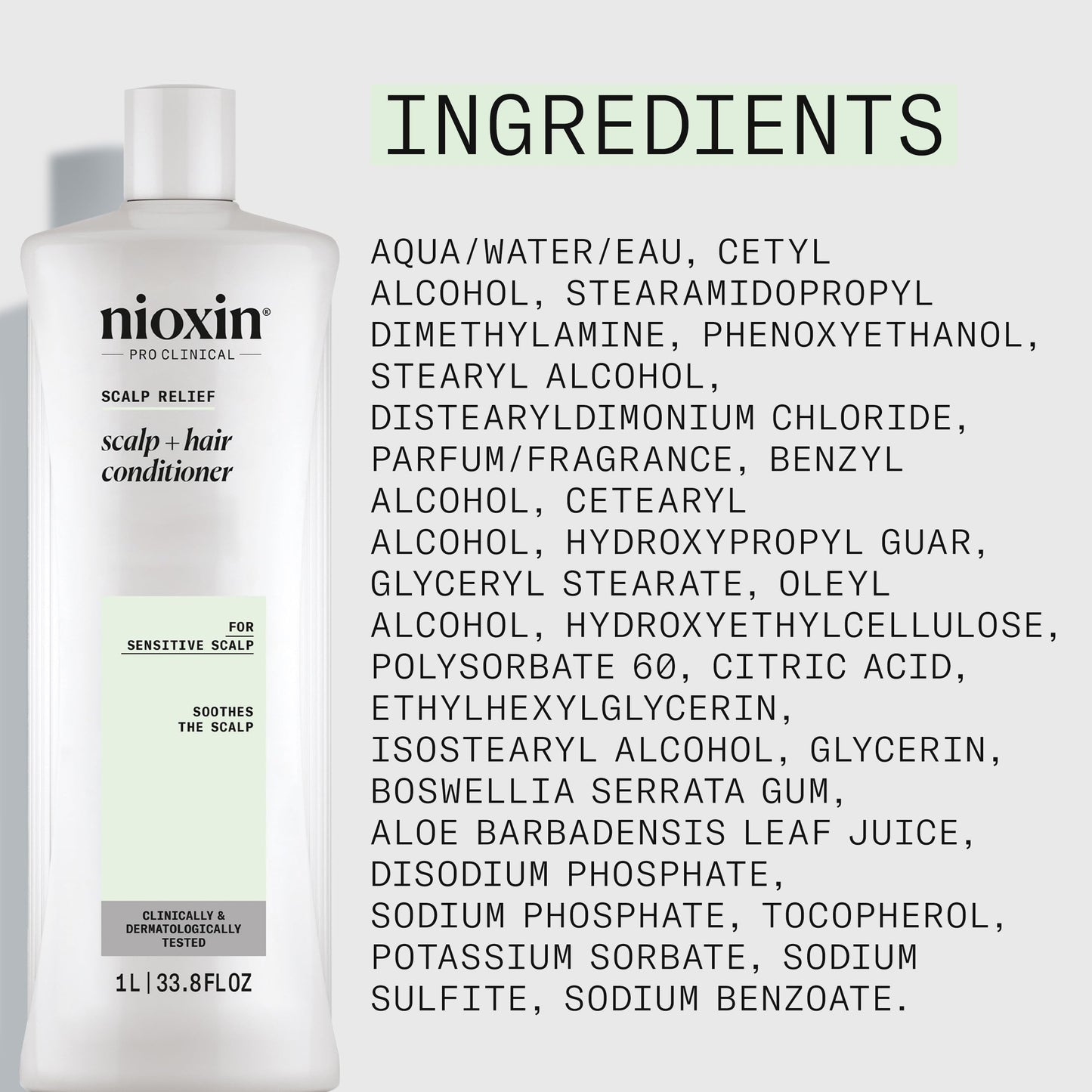 Nioxin Scalp Relief Hair Conditioner | Soothes, Hydrates, & Thickens Hair | For Sensitive, Dry, and Itchy Scalp | Made with Aloe Vera & Vitamin E