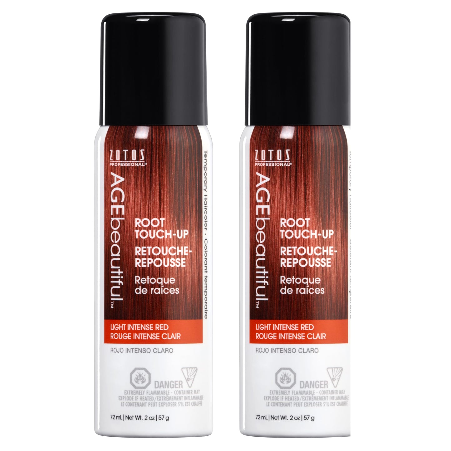 AGE beautiful Root Touch Up Hair Color Spray | Touch-Up Gray Concealer | Temporary Cover Up | Adds Volume & Covers Thinning Patches | Water, Sweat, Stain Resistant
