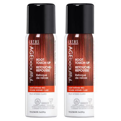 AGE beautiful Root Touch Up Hair Color Spray | Touch-Up Gray Concealer | Temporary Cover Up | Adds Volume & Covers Thinning Patches | Water, Sweat, Stain Resistant