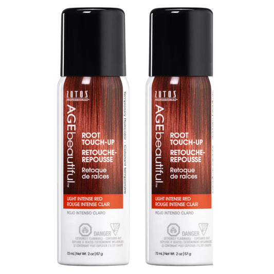 AGE beautiful Root Touch Up Hair Color Spray | Touch-Up Gray Concealer | Temporary Cover Up | Adds Volume & Covers Thinning Patches | Water, Sweat, Stain Resistant