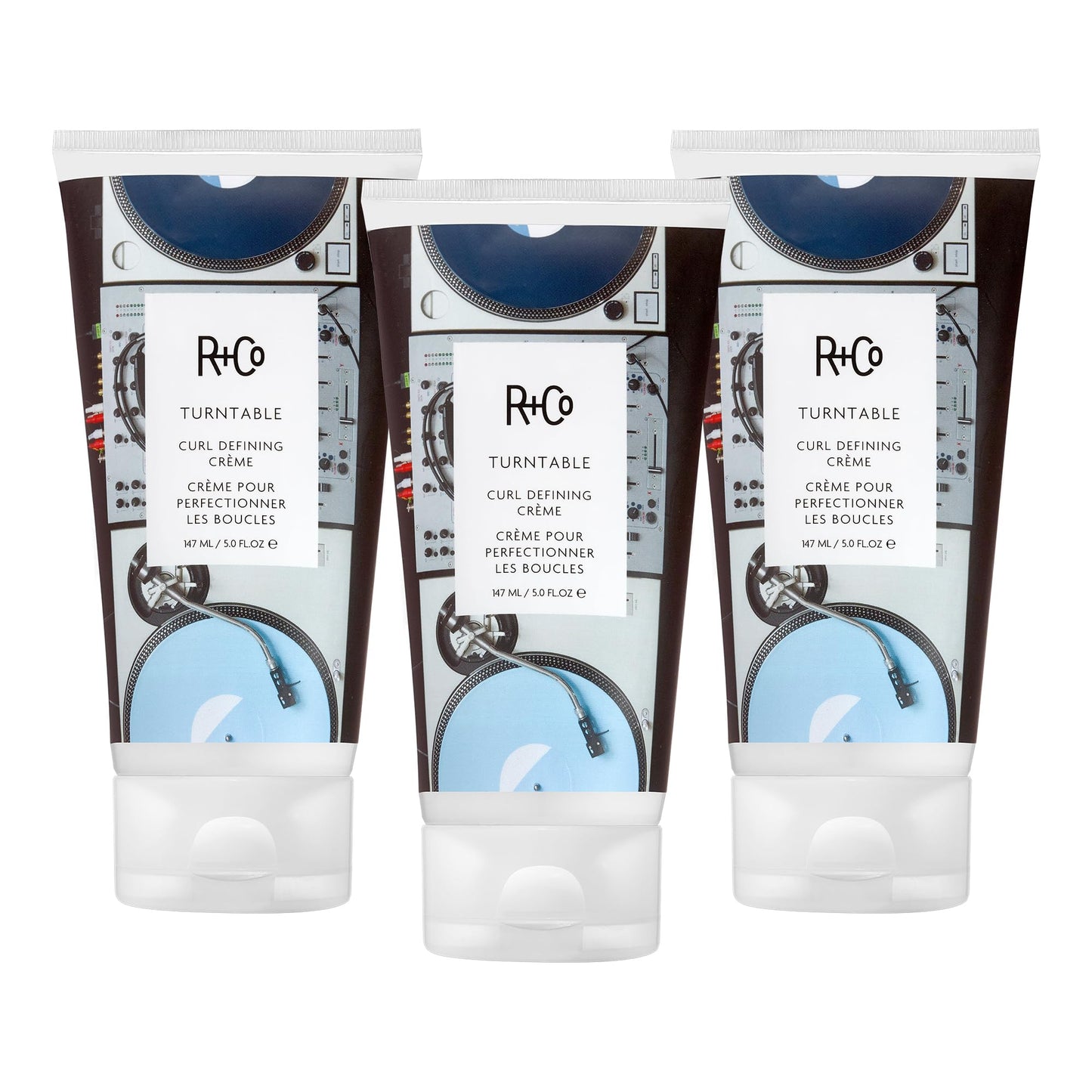 R+Co TURNTABLE Curl Defining Crème – Defines & Enhances Curls, Adds Moisture & Shine, All Hair Types