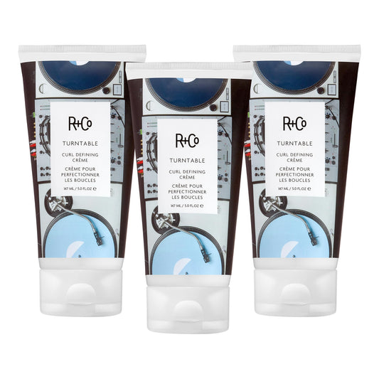 R+Co TURNTABLE Curl Defining Crème – Defines & Enhances Curls, Adds Moisture & Shine, All Hair Types