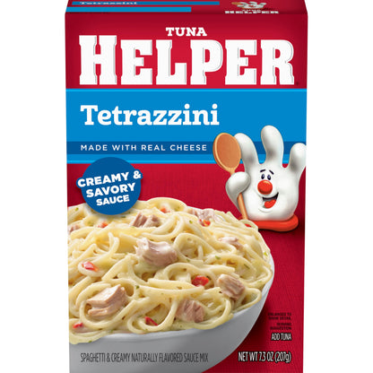 Tuna Helper Tetrazzini Pasta Meal (7.3 oz - 12 Pack) No Artificial Flavors, Ready in 3 Easy Steps, Quick Meals for Midweek Dinners, Busy Evenings & Families On-the-Go