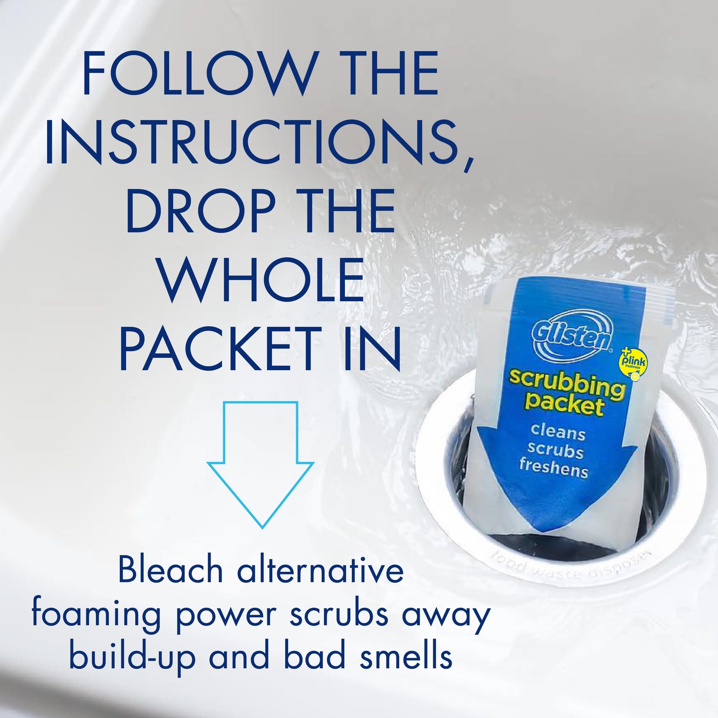 Carefree Panty Liners 120ct & Glisten Garbage Disposer Cleaner 4 Packets