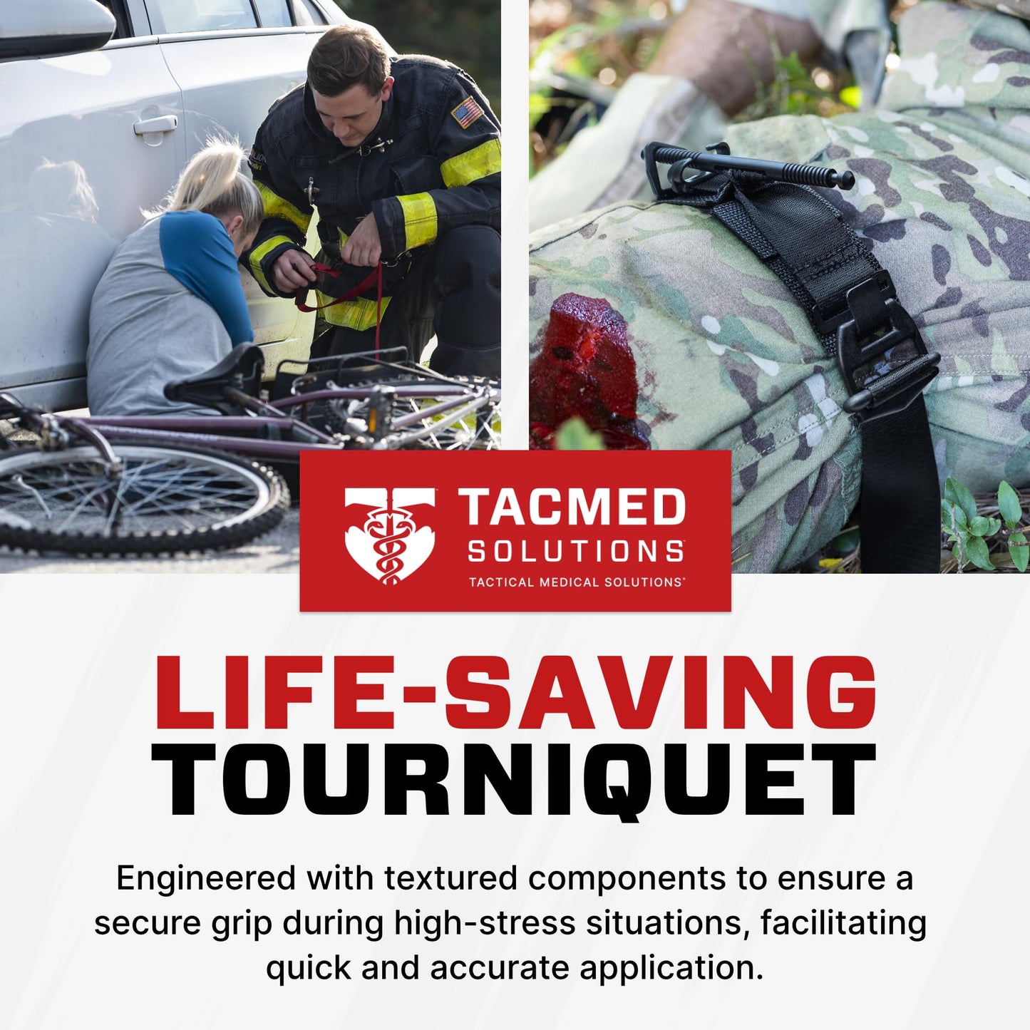 SOF Tourniquet (Generation 5) - Military-Grade Tourniquet for Severe Bleeding Control, Essential First Aid for Tactical, Emergency, and Civilian Use (Orange), TacMed Solutions