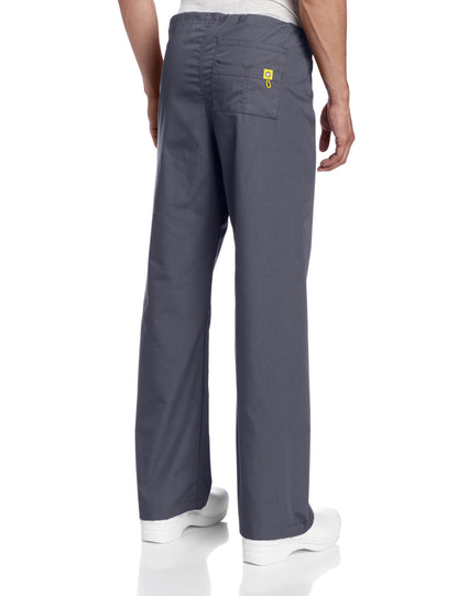 WonderWink The Papa Unisex Seamless Scrub Pant, Pewter, Large