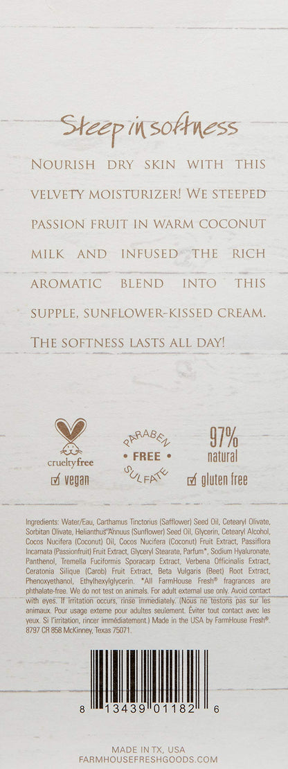 FarmHouse Fresh Maypop Steeped Milk Lotion, Passion Fruit, 8 Fl Oz