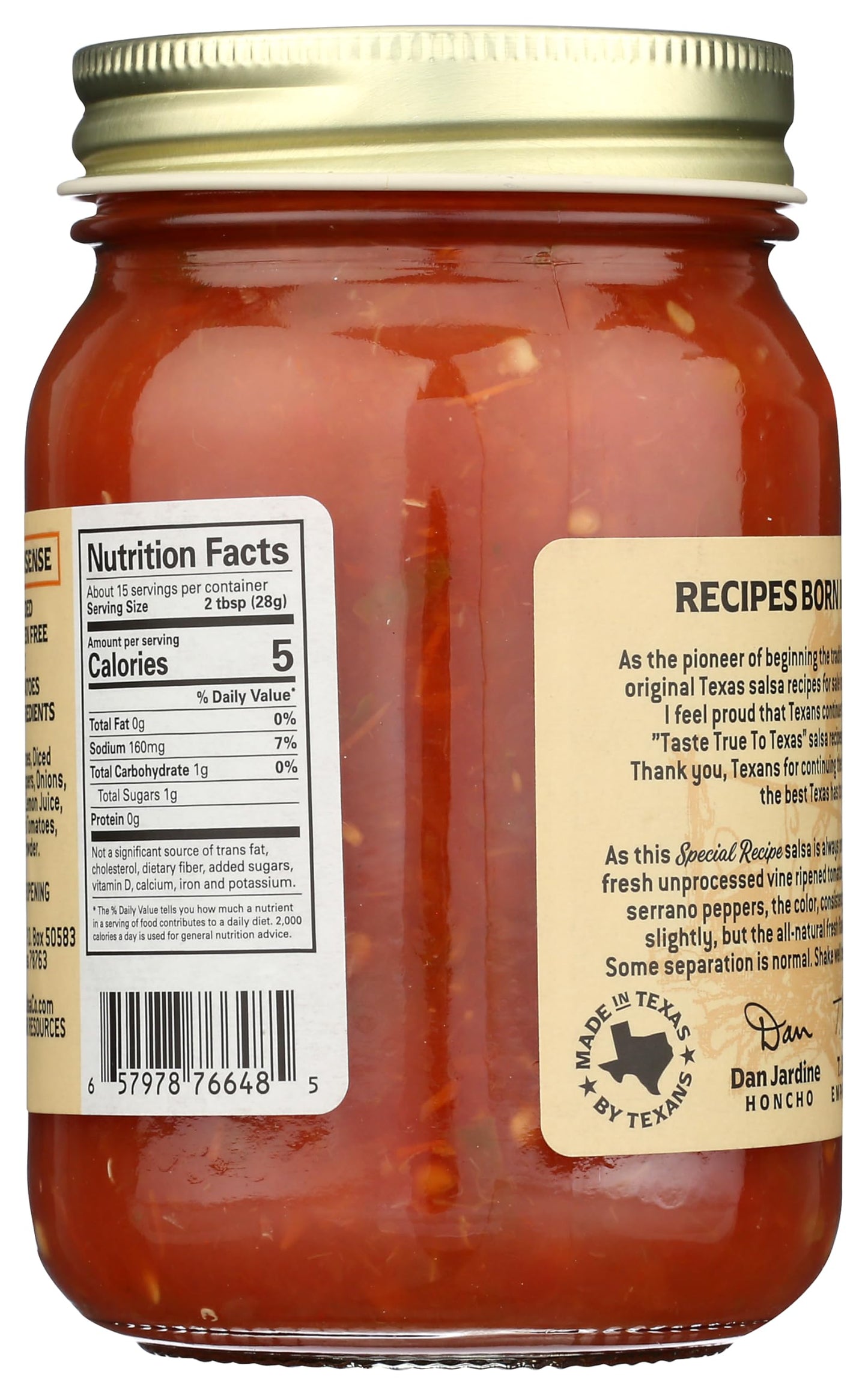 Generic N.ative Texan Salsa Homemade Style Medium Special Edition 16 oz (Pack of 6)