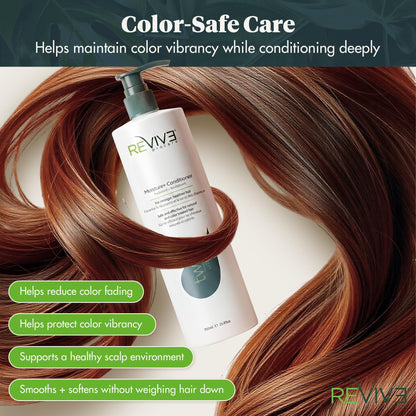 Reviv3 Procare Prime Moisture & Hair Conditioner – Color Safe Conditioner for Healthy Scalp – Volumizing Conditioner Reduces Breakage & Control Fizziness – Hair Care Products for Women (25.4 oz)