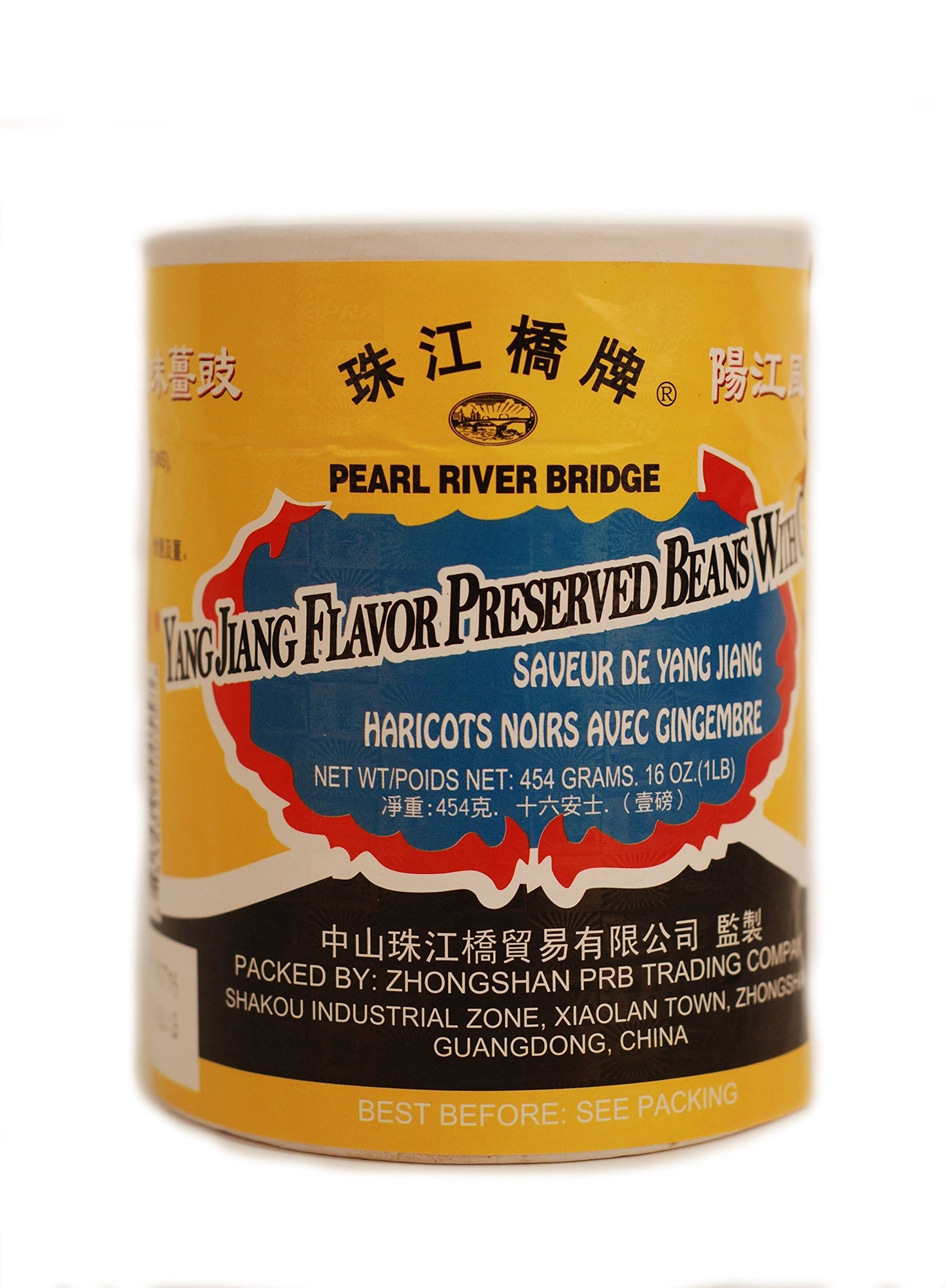 Pearl River Bridge Yang Jiang Flavor Preserved Beans with Ginger 454 g/16 oz./1 lb.