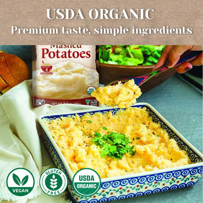 Edward & Sons Organic Homestyle Mashed Potatoes - Instant Mashed Potatoes, Instant Potatoes, Organic Potato Flakes, Vegan - 3.5 Oz (Pack of 6)