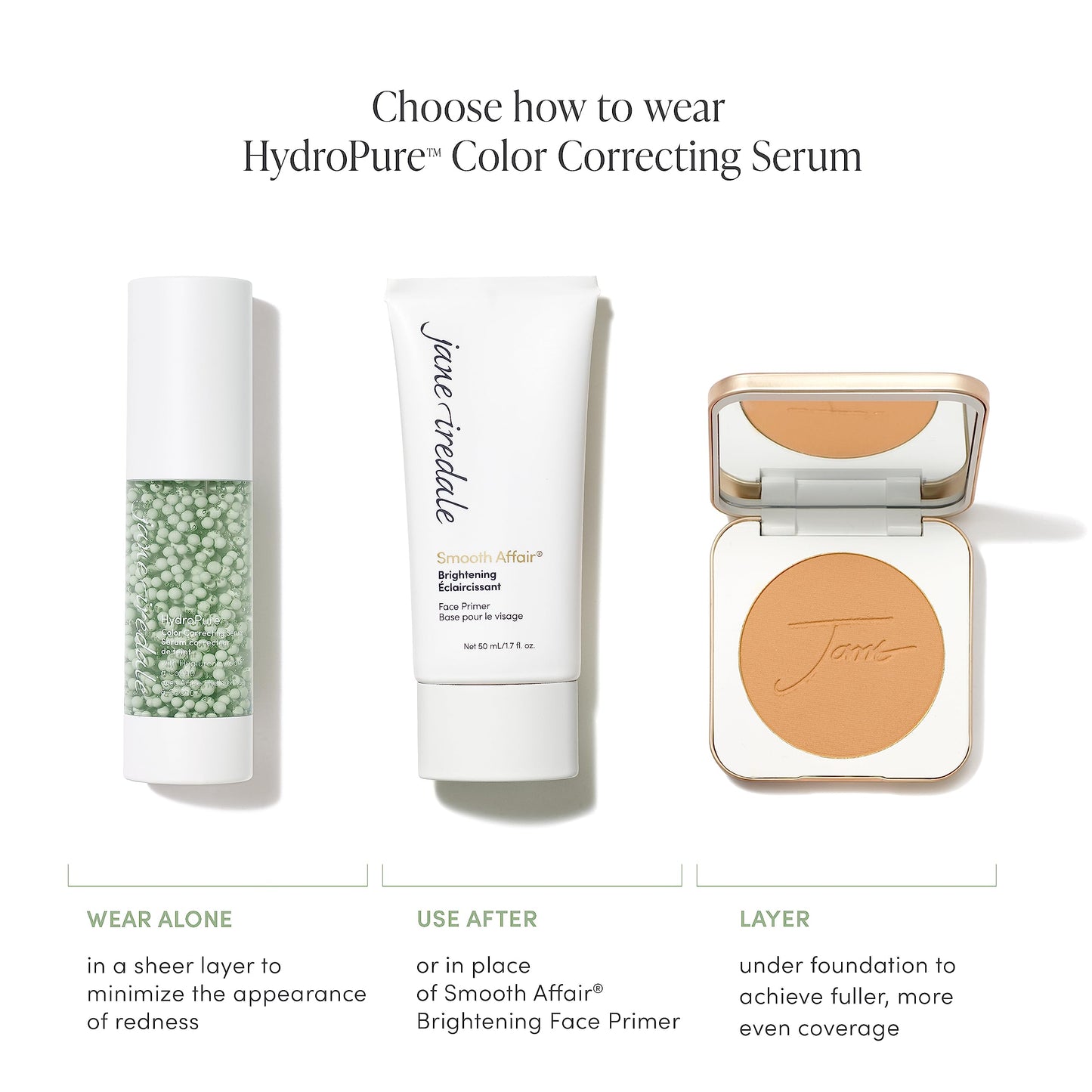 jane iredale HydroPure Tinted Serum, Hydrating, Sheer-Coverage Formula Helps Plump, Soothe, Blur Lines and Even Skin Tone with Hyaluronic Acid + CoQ10