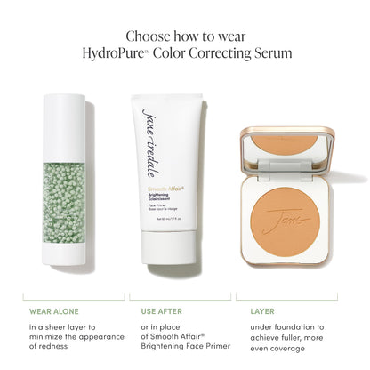 jane iredale HydroPure Tinted Serum, Hydrating, Sheer-Coverage Formula Helps Plump, Soothe, Blur Lines and Even Skin Tone with Hyaluronic Acid + CoQ10
