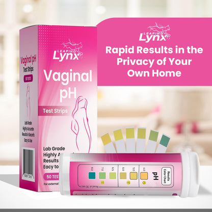 Vaginal pH Test Strips for Women – 50 Count | BV, Yeast & UTI Risk Screening | pH Range 4.0-8.0 | Easy Home Feminine Care Balance Check