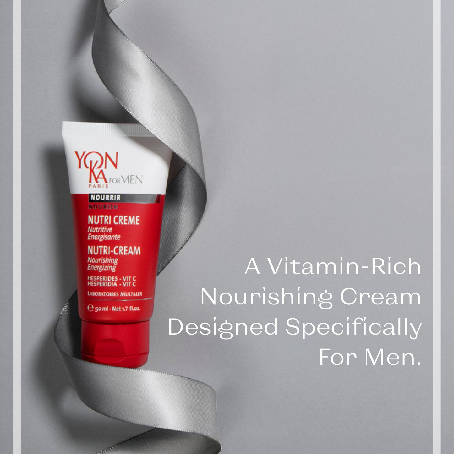 Yon-Ka Men’s Nutri-Crème | Hydrating Gel Cream Moisturizer | With Olive Oil, Pumpkin Seed Oil & Vitamins A, C & E | Helps Energize Skin & Protect from Environmental Stressors | 1.7 fl oz