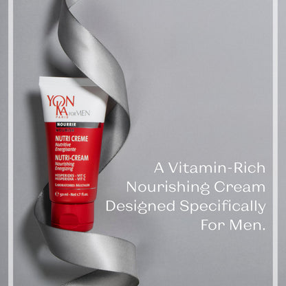 Yon-Ka Men’s Nutri-Crème | Hydrating Gel Cream Moisturizer | With Olive Oil, Pumpkin Seed Oil & Vitamins A, C & E | Helps Energize Skin & Protect from Environmental Stressors | 1.7 fl oz