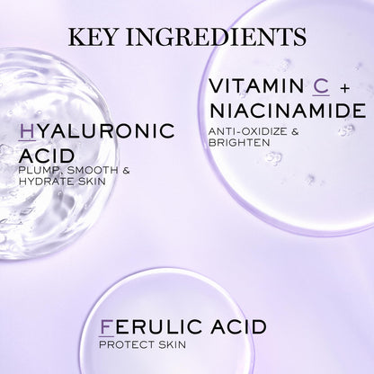 Lancôme Rénergie H.C.F. Triple Serum - Hyaluronic Acid Serum for Visible Correction of Anti Aging Signs & Dark Spots - With Vitamin C+, Niacinamide & Ferulic Acid