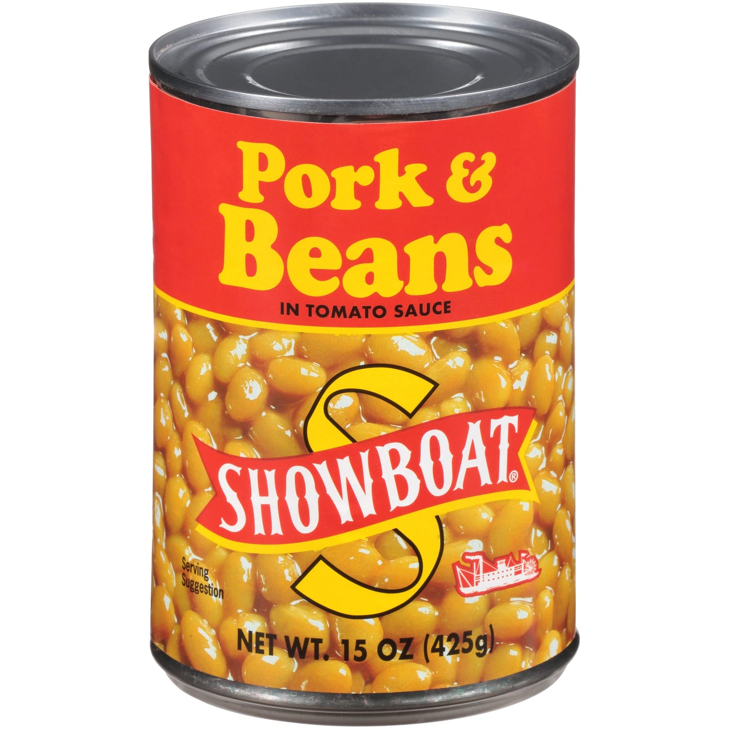 SHOWBOAT Pork & Beans, 15 oz (Pack of 12)