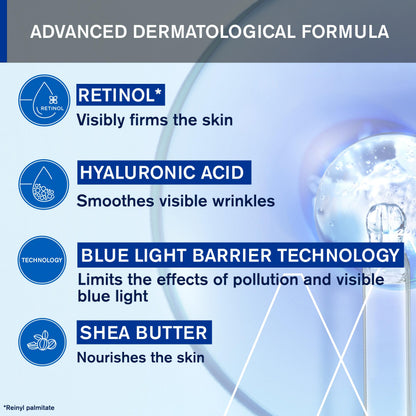 Uriage Age Lift Anti-Aging Cream With Retinol, Hyaluronic Acid & Shea Butter, 3X Less Visible Wrinkles, 3X Increased Firmness, Firming Velvet Cream, Normal To Dry Skin, Even Sensitive